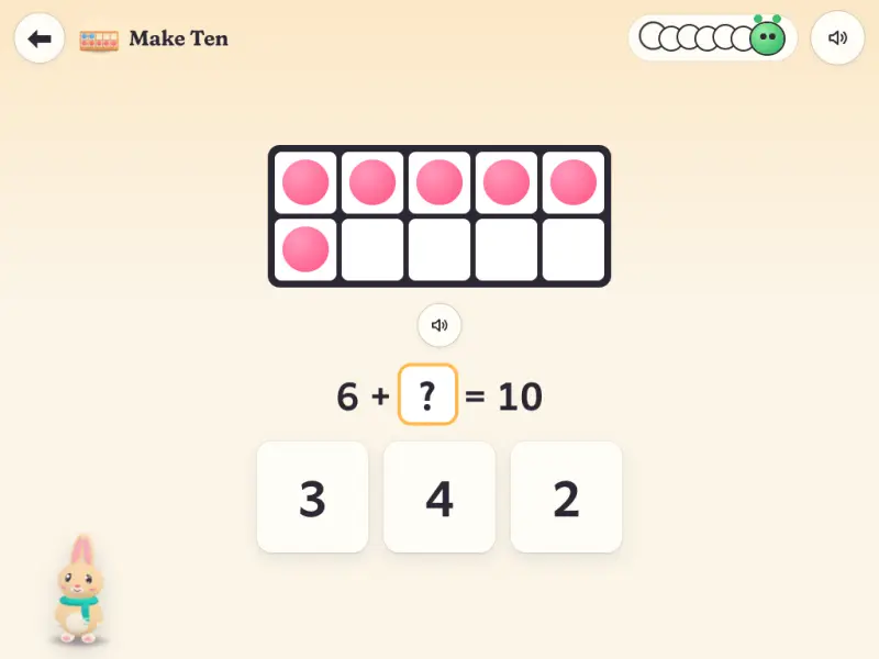 Make Ten: number bonds to 10 on a ten-frame