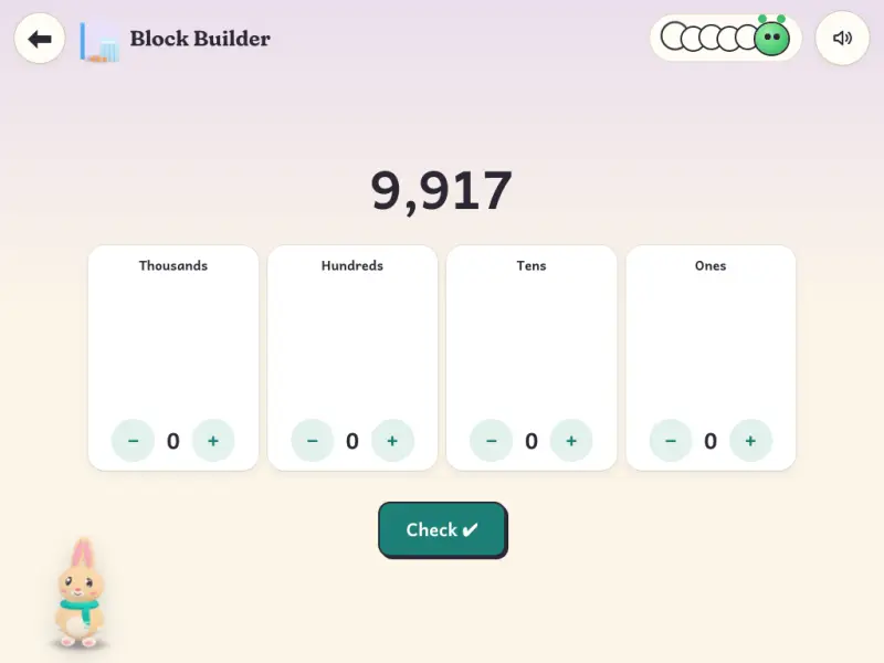 Block Builder: place value with hundreds, tens and ones